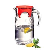 Paşabahçe 43794 Rings Kırmızı Kapaklı Cam Sürahi 1700 CC