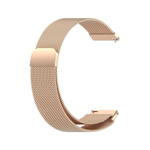 Caseonn Fossil Gen 6 Wellness Edition Kordon Manyetik Metal Hasır Kayış Rose Gold