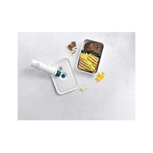 Vakumlu Yemek Taşıma Kabı, 0.85 Litre, Beyaz-akdeniz Mavisi