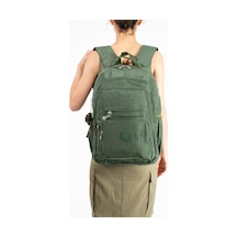 Ultra Hafif Çok Cepli Su Geçirmez Sırt Çantası Unisex Yeşil Model: 571-2f