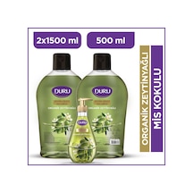 Duru Organik Zeytinyağlı Zeytin Çiçeği Sıvı Sabun 2 x 1500 ML + 500 ML Duru Organik Zeytinyağlı Zeytin Çiçeği Sıvı Sabun 2 x 1500 ML + 500 ML
