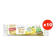 Koroplast Limon Büzgülü Orta Boy 15Li Çöp Torbası X 10 Paket