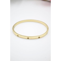 Crt Model Taşsız İnce Bilezik - Altın Altın