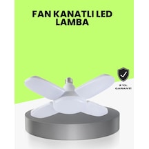 Hubrendy Tekno Katlanabilir 4 Kollu Led Ampül 60 Watt 6000 Lumen Beyaz Işık