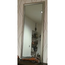 Pyramid Gümüş Rengi Çerçeveli Boy Aynası