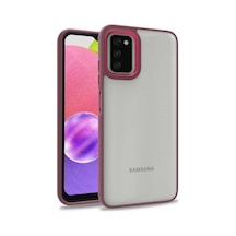 Samsung Uyumlu Galaxy A03S Flora Sert Silikon Arkası Cam Şeffaf (546131624)