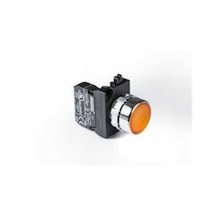 Emas Cm100ds Cm Serisi Metal 1no Yaylı Düz Sarı 22 Mm Buton