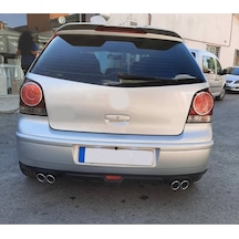 Volkswagen Polo 04-09 Uyumlu Body Kit Difüzör 4 Çıkış Siyah Yuvarlak