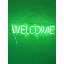 Welcome Neon Led Duvar Dekoru Aydınlatması Neon Led Tabela (535759852)