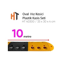 Oval Hız Kesici, Plastik Kasis Seti 10 Metre
