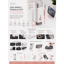Çok Amaçlı Klavye Ve Telefon Temizleme Kiti Telefon Standlı 5'i 1 Arada Temizlik Seti