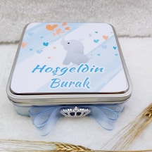 Fil Baskılı Kare Kutuda Bebek Çikolatası 50 Li