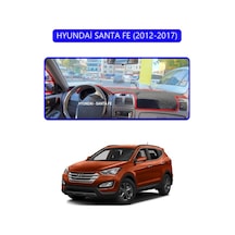 Hyundai Santa Fe 2012-2017torpido Koruma Halısı Mavi Kenar