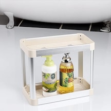 Kosova Wın17 Alüminyum Raf 2'li 32x15x27cm Bej