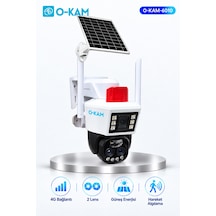 O-kam 6010 4g Solar Güvenlik Kamerası 10x Optik Zoom