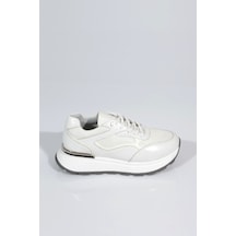 Dgn 81184 Kadin Sneaker Ayakkabi Beyaz