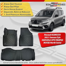 Renault Kangoo Paspas Araca Özel Paspas 2021 Ve Sonrası Derin Havuzlu Paspas Bosse North Serisi