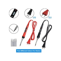 Ganzhoushop Teli Manuel Lehimleme Lehim Lcd Havya Elektrikli Dijital Cımbız Aracı 80w Go