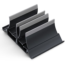 Cbtx Dizüstü Bilgisayarlar İçin Evrensel Tutucu Çift Yuvalı Masaüstü Tablet StandıTablet Rafı - Siyah