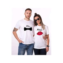 Tshirthane Mr.Papyon Mrs. Sevgili Kombinleri Tshirt Kombini Beyaz