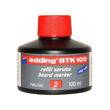 Btk 100 Tahta Kalem Mürekkebi Kırmızı 100ml Renkli