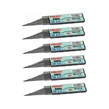 Kalem Ucu 2.0mm 2b Mikro 2b Kalem Ucu 2mm Siyah 6 Adet Tek Renk