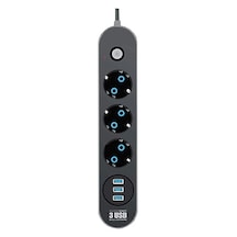 Fulltech FTR-01 Termal Akım Korumalı Isıya Dayanıklı 3'lü Priz 2 M