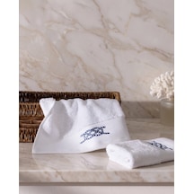 Madame Coco Avery 2'li %100 Pamuk El Havlusu - Beyaz - 30x30 Cm 8684427343104 Çok Renkli