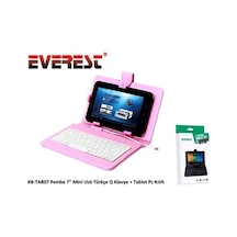 Everest Kb-tab07 7 Mini Usb Türkçe Q Klavye + Tablet Kılıfı