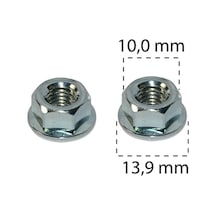 Somun Oynar Pullu M6x14mm H6,3mm 10 Anahtar Ford N621905 Vw Audi Q5 2008-2017 N90488005 25 Adet