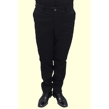 Toricelli Dmctekstil Erkek Trc-200 Düz Yüksek Bel Kalıbı Rahat Boru Paça Yandan Cepli Battal Yazlık Keten Pantolon Siyah