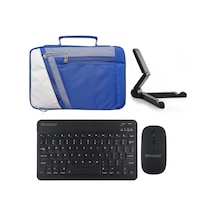 Samsung Uyumlu Tab S7 Plus Sm-t970 Çanta+bt Klavye+mouse+stand Al4383