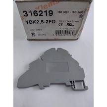Klemsan 2,5mm2,  2 katlı 1N 4007 diotlu 1 giriş 1 çıkış klemens,