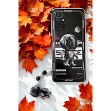 Xiaomi Redmi 10 2022 Astronot Tasarımlı Charmlı Telefon Kılıfı Siyah