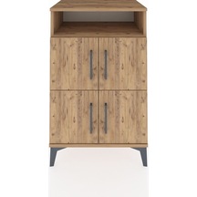 Hyperion Komodin 2 Raflı 4 Kapaklı 60x44x96 Çam-çam Çam