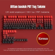 Mekanik Klavye Keycaps Seti- 130 Tuş Pbt Çift Baskılı-alttan Baskılı Gradyen Renkli