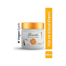 Yoğun Nemlendirici Yenileyici Kolajen Kantoran Yağı Panthenol Hyaluronic Acid Vegan Yüz Ve Vücut Bakım Kremi 100 Ml