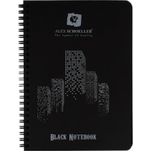Alex Schoeller Spiralli Siyah Defter A6 – 120Gr 60 Yaprak