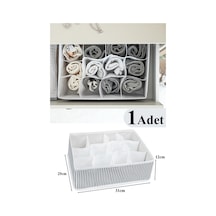 1 Adet 12 Bölmeli Çok Amaçlı Organizer Çekmece Düzenleyici Gri Plastik Kahverengi Diğer