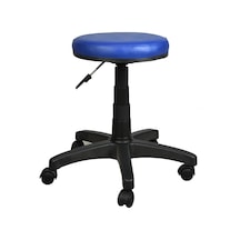 Bürocci Plastik Ayaklı Tabure-Lacivert Deri - 2999G0103