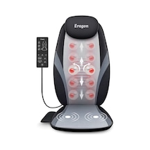 Eragon ERG-782 Ovmalı Isıtmalı Masaj Koltuğu Minderi Masaj Aleti Siyah