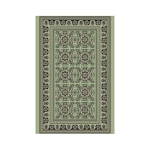 Kartela Halı Afgan Halı Jüt Taban Dokuma Halı Adaçayı Yeşili - 120 X 180 Cm