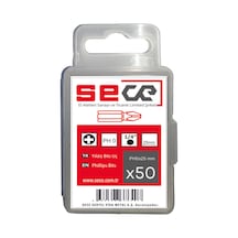 Sece 1/4'' Yıldız Bits Uç Ph0x25 Mm 50 Adet