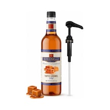 Simonelli Toffee Karamel Kahve Şurubu 700 ML İçecek ve Kokteyl Şurubu + Pompa