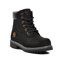 Bulldozer 240602 Siyah Nubuk Hakiki Deri Bağcıklı Unisex Bot 001