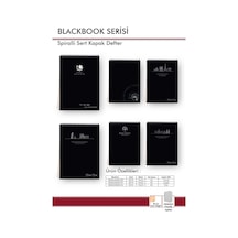 Blackbook Floral Seri 80 Yaprak 1 Adet Çizgisiz Siyah