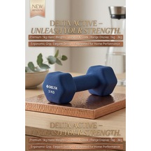 3 Kg X 1 Adet Deluxe Neopren Kaplı Lacivert Demir Dambıl-2 Adet