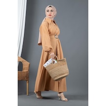 Sevitli Kemer Detaylı Elinna Elbise-camel-1568-camel Camel Sevitli Kemer Detaylı Elinna Elbise-camel-1568-camel Camel