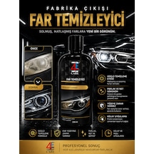 4e Oto Far Temizleyici Ve Parlatıcı Zımparasız Hızlı Uygulama Uv Koruyuculu Sararmış Farlara Son