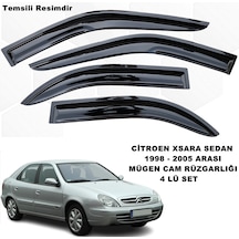 Citroen Xsara Sedan Mügen Cam Rüzgarlığı 1998-2005 Arası 4 Lü Set